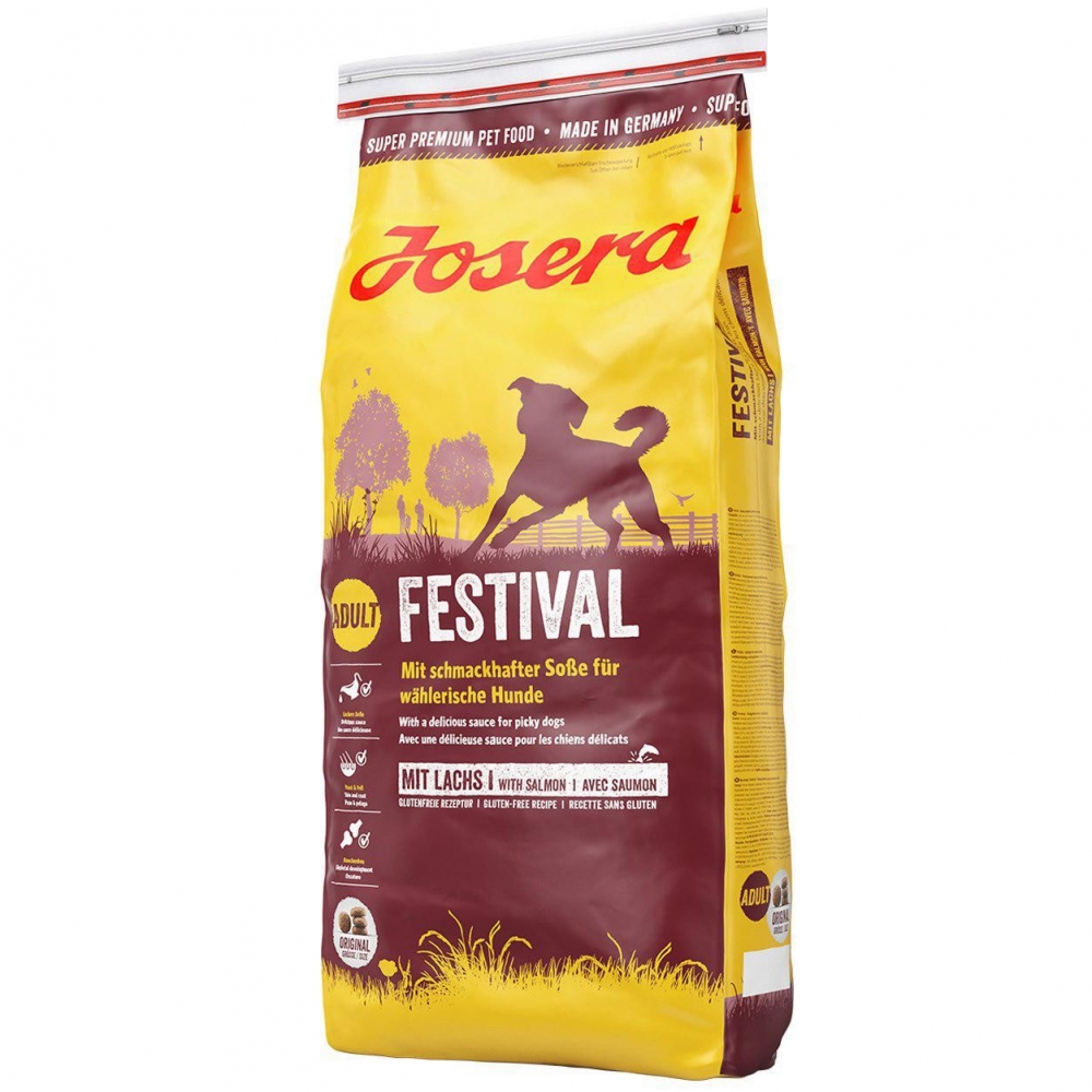 

Сухой корм для привередливых собак Josera Festival с лососем и деликатным соусом 15 кг