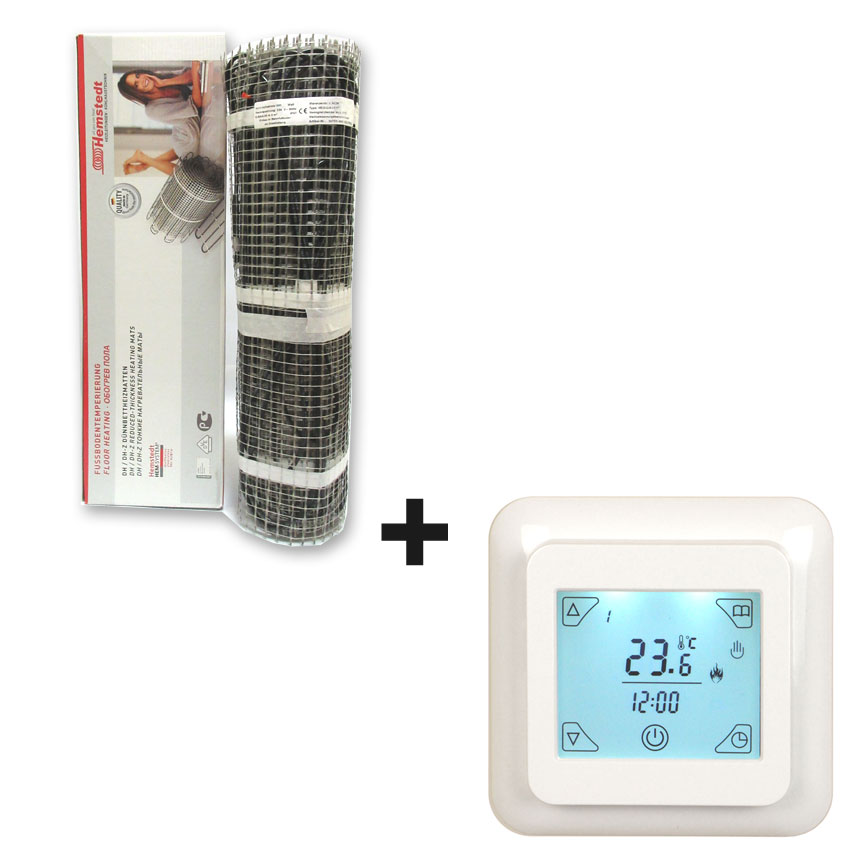 

Теплый пол Hemstedt двухжильный мат DH 9 м2 + терморегулятор iReg T8