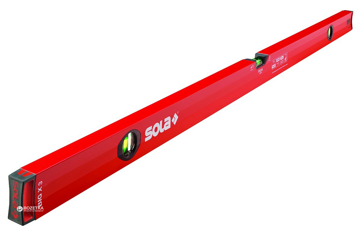 

Рівень будівельний Sola BigX3 3 капсули 100 см (BigX3-100)
