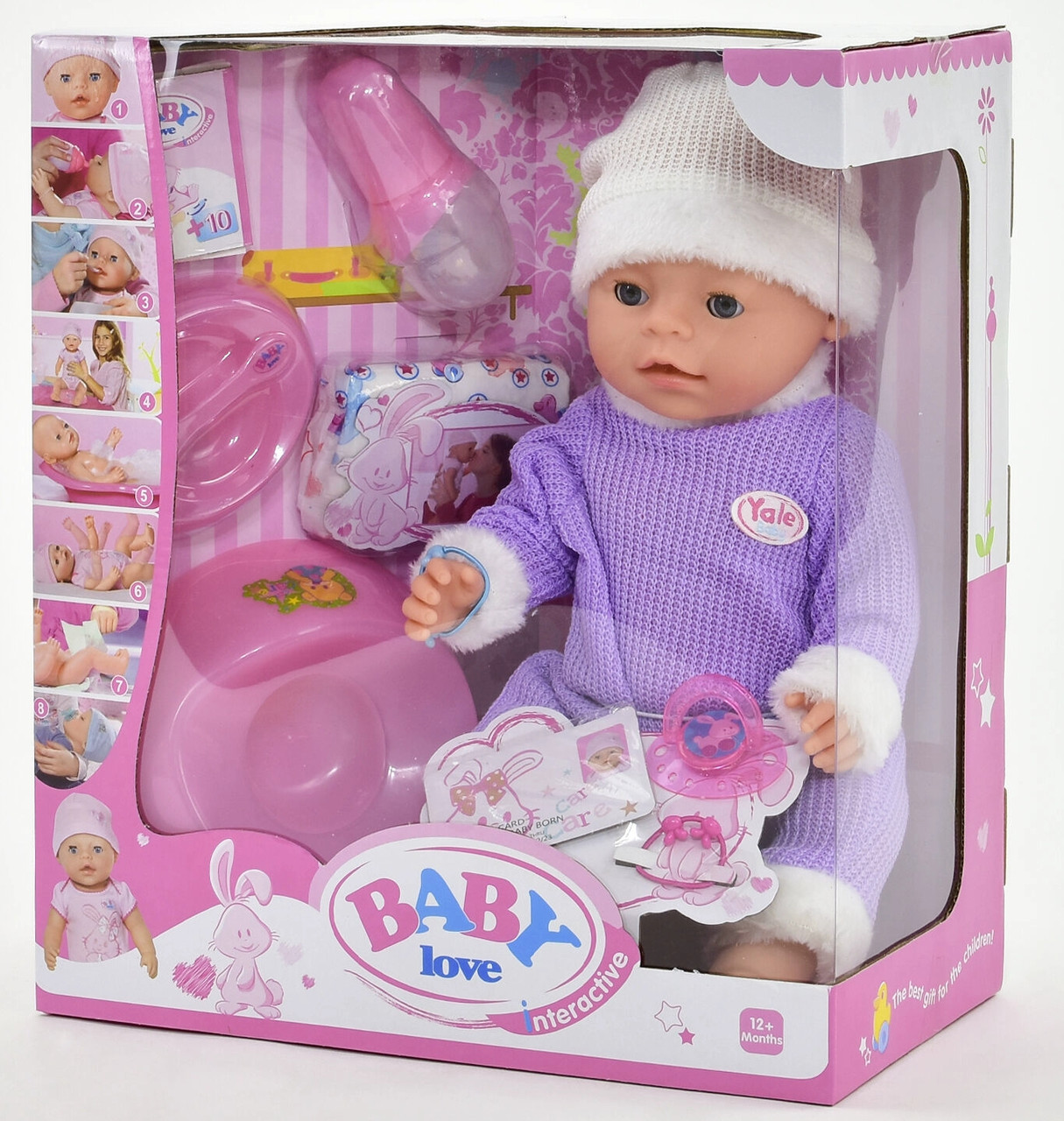 

Пупс детский интерактивный Baby Love BL 020 F 8 функций