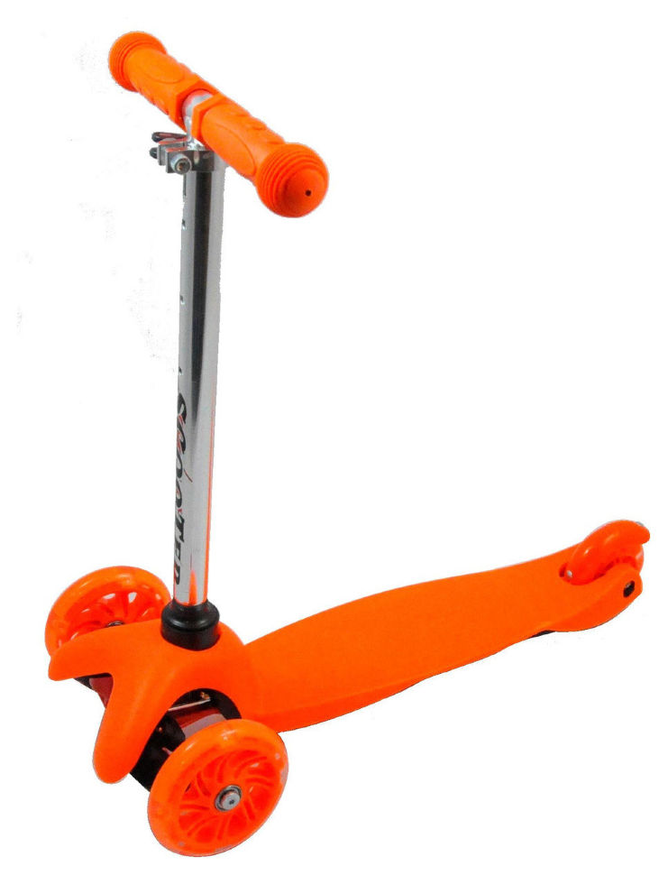 

Самокат Maraton Scooter 95 оранжевый, регулируемый руль (1298)