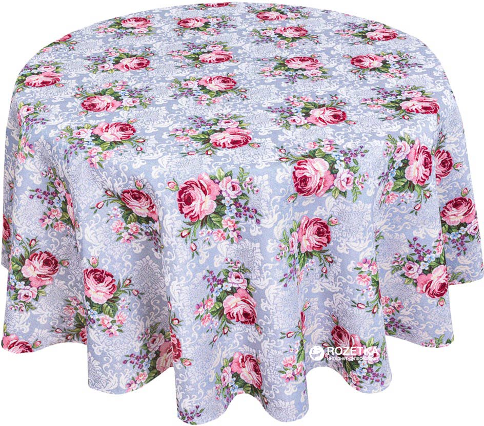 

Скатерть гобеленовая Limaso Цветы классические EDEN386GR-240D O240 см