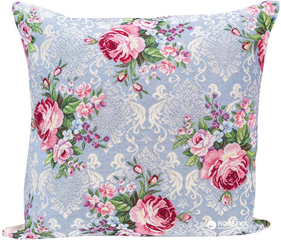 

Наволочка гобеленовая односторонняя Limaso Цветы классические EDEN386GR-NV 45x45 см