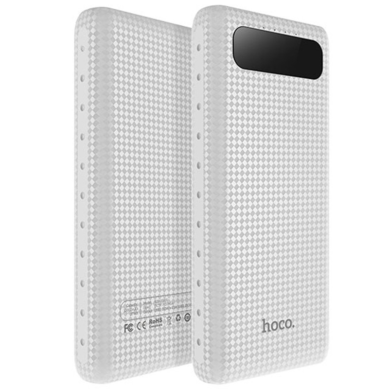 

Портативное зарядное устройство Power bank Hoco B20A 20000 mAh Белый
