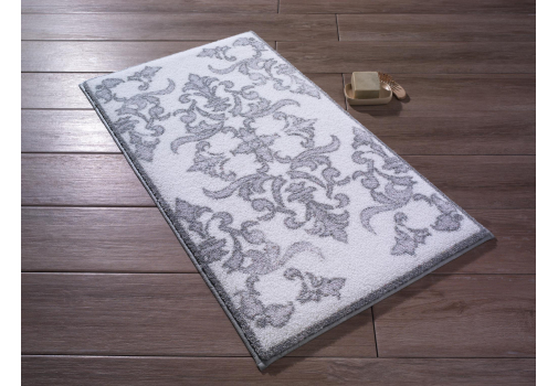 

Коврик для ванной Confetti Shabby Damask Gri 80*140 Серый
