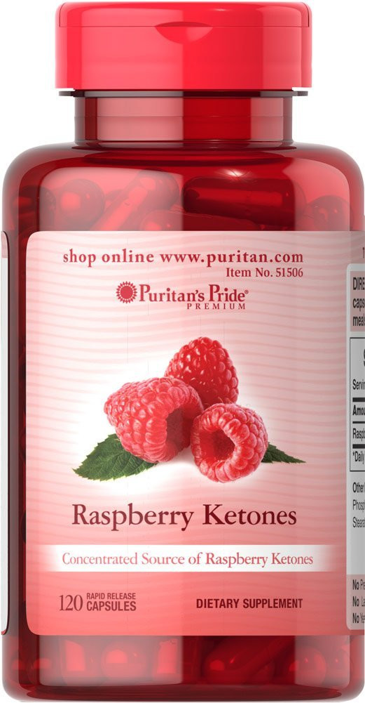 

Жиросжигатель Puritan's Pride Raspberry Ketones 100 мг 120 капсул (333700)