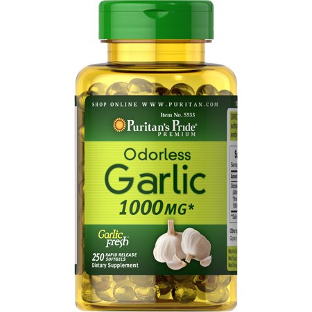 

Экстракт чеснока Puritan's Pride Odorless Garlic 1000 мг 250 капсул (333682)