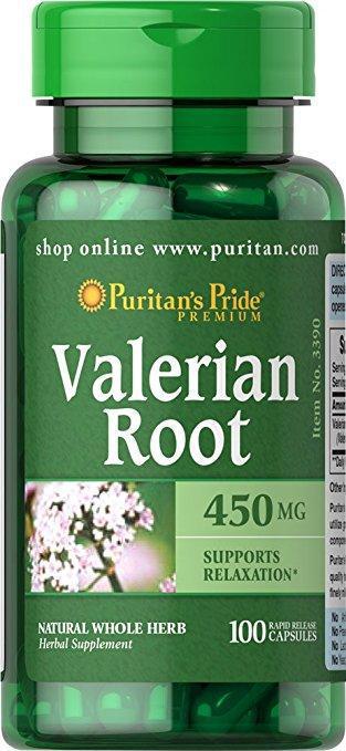 

Экстракт корня валерианы Puritan's Pride Valerian Root 450 мг 100 капсул (333722)
