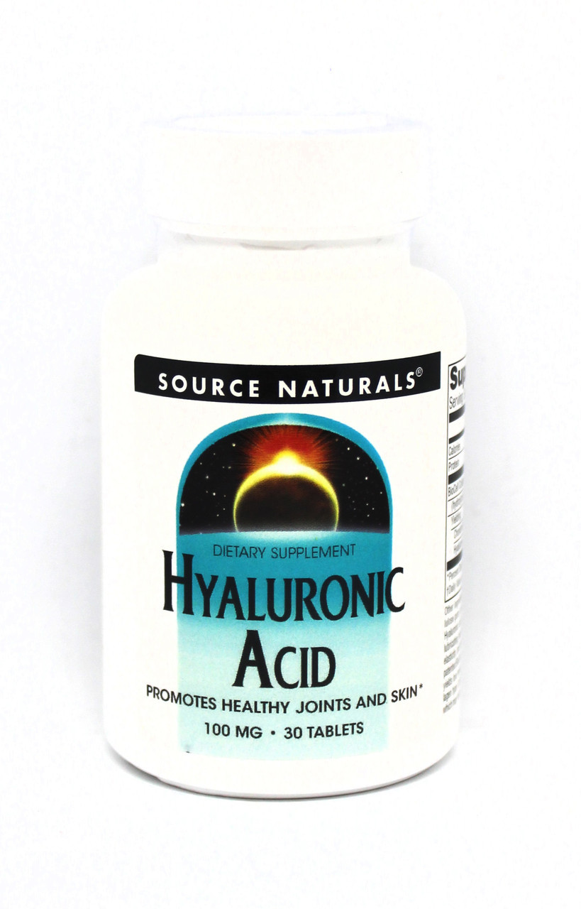 

Препарат для восстановления суставов и связок Source Naturals Hyaluronic Acid 100 мг 30 таблеток (333940)