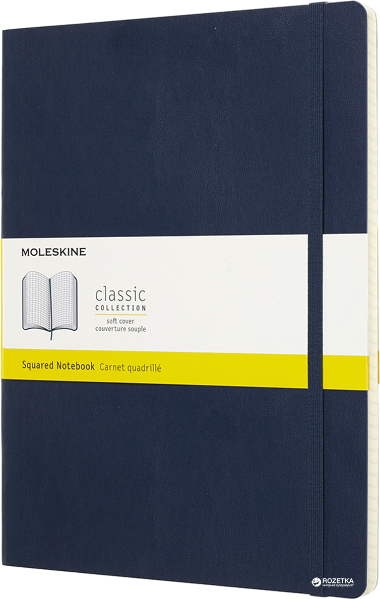 

Записная книга Moleskine Classic 19 x 25 см 192 страницы в клетку, мягкая обложка Сапфир (8058341715604)