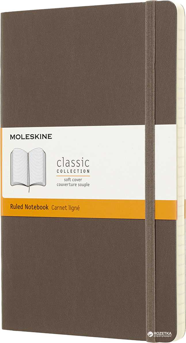 

Записная книга Moleskine Classic 13 х 21 см 192 страниц в линейку, мягкая обложка Коричневый (8058341715512)