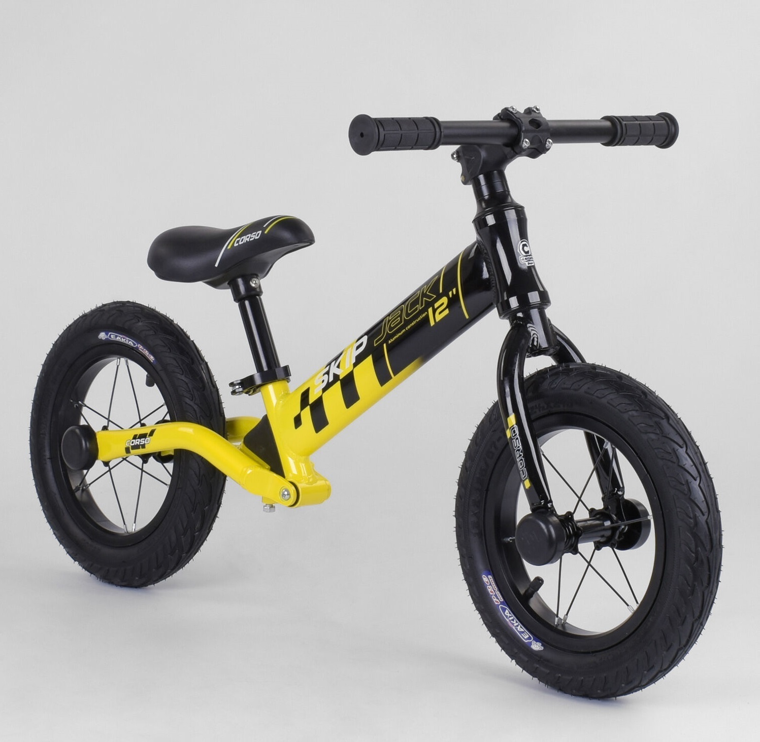 

Беговел Corso алюминиевая рама Skip Jack Black / Yellow (84115)