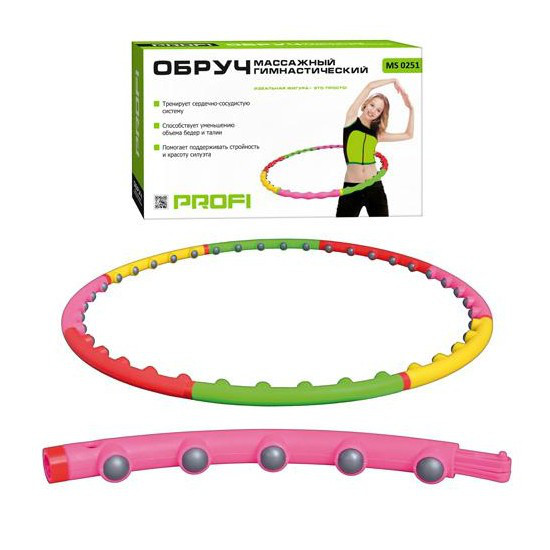 

Масажний обруч Profi Hula Hoop M0251