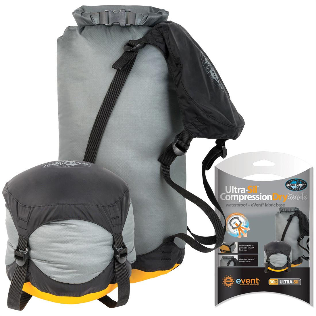

Гермомешок Sea To Summit ltra-sil Compression Dry Sack S M Серый