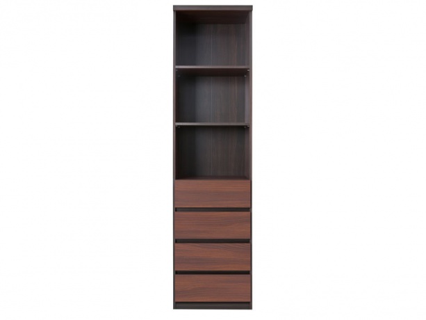 

Книжный шкаф BRW Джули REG4S 52х200х40 акация бронз