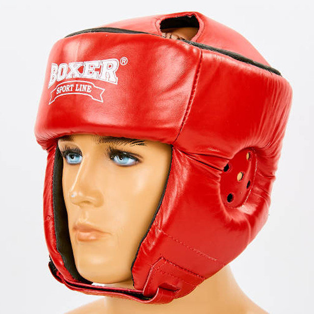 

Шлем боксерский открытый с усиленной защитой макушки кожаный BOXER Размер XL 2029-K