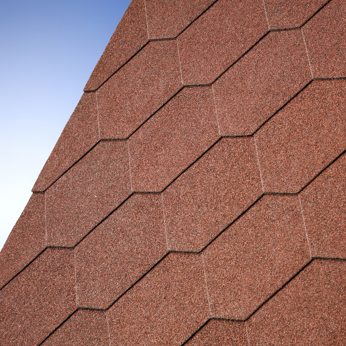 

Битумная черепица Number One Hex Tile Red (Красная плитка)