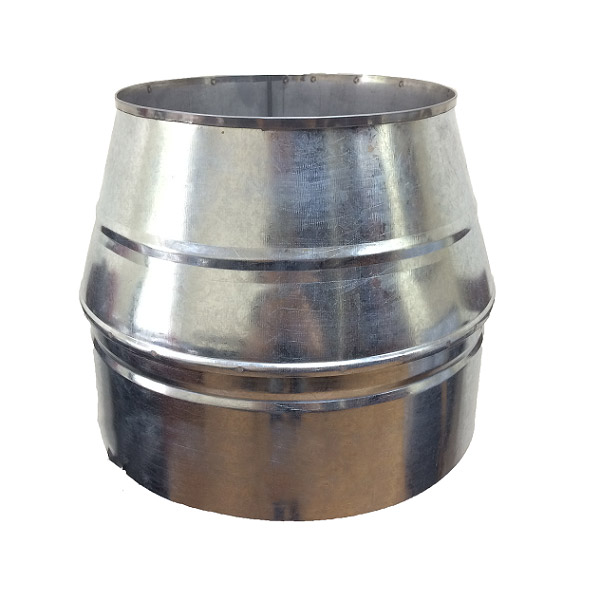 

Конус Фабрика ZIG дымоходный 180/250 нерж/оцинк 1 мм