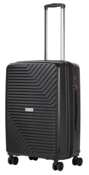 

Чемодан из полипропилена (средний) CarryOn Transport черного цвета (927191)