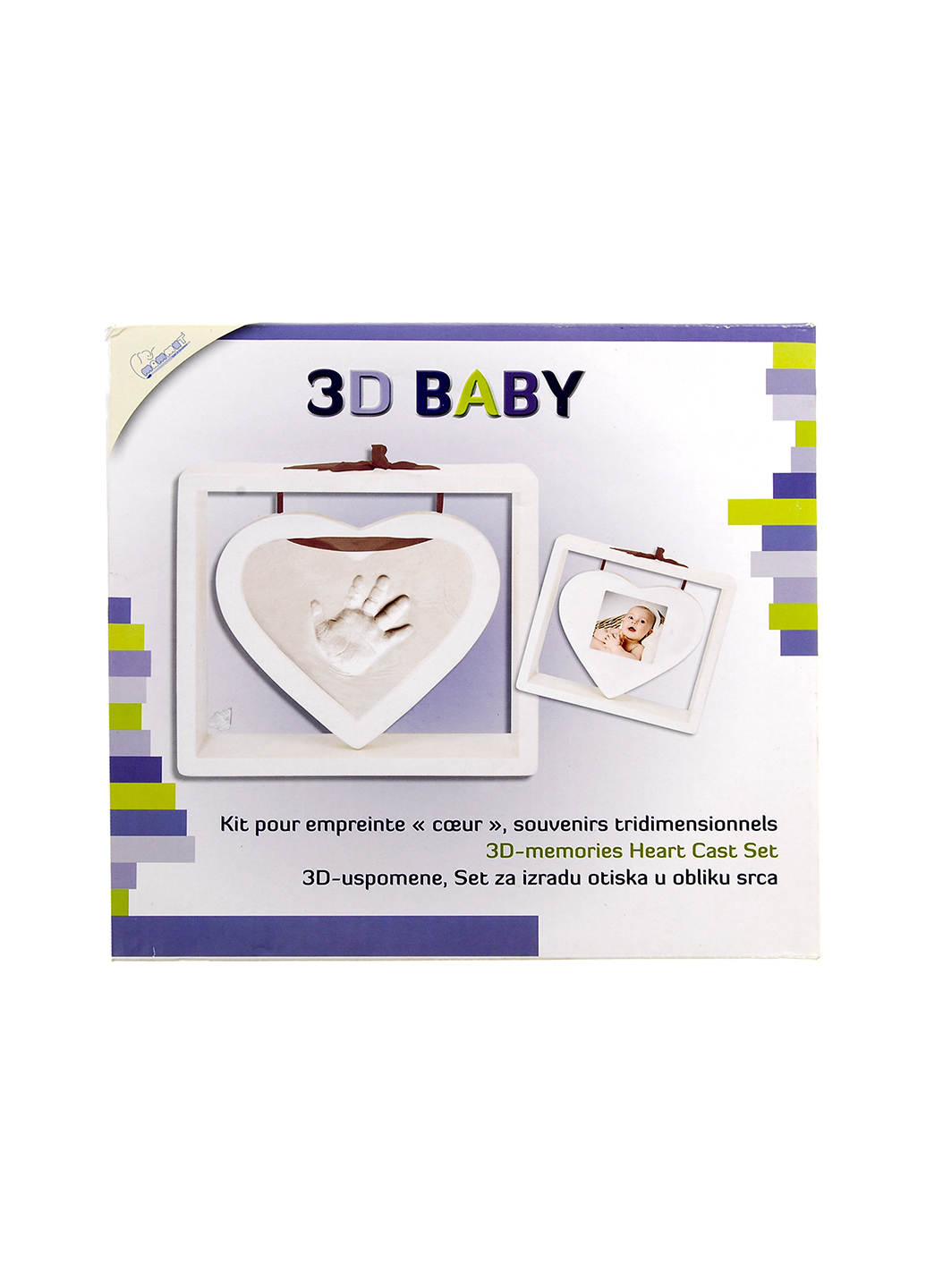 

3D Слепок Silver Crest детской руки и фоторамка белый (H1-770231)