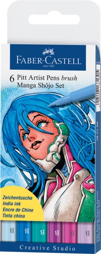 

Набор маркеров 6шт. PITT Manga Shojo Faber-Castell