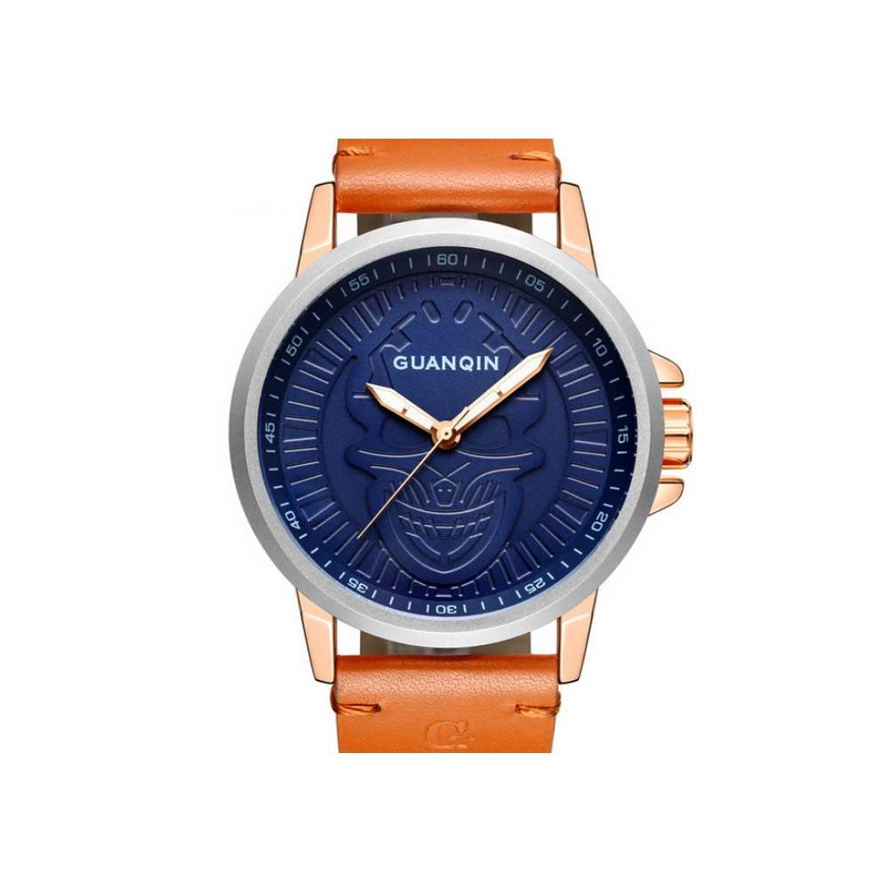 

Часы Guanqin Silver-Blue-Brown GS19077 CL