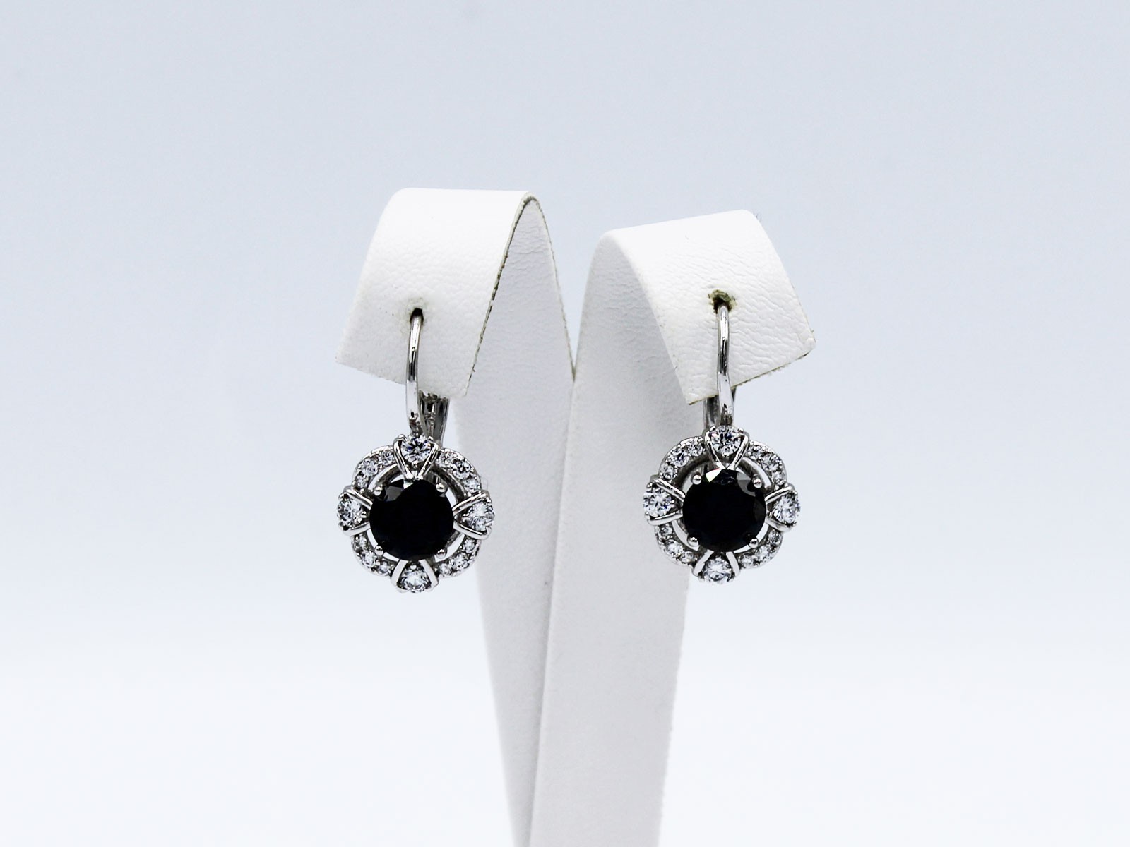 

Серьги классические Xuping черные (E-52-6)