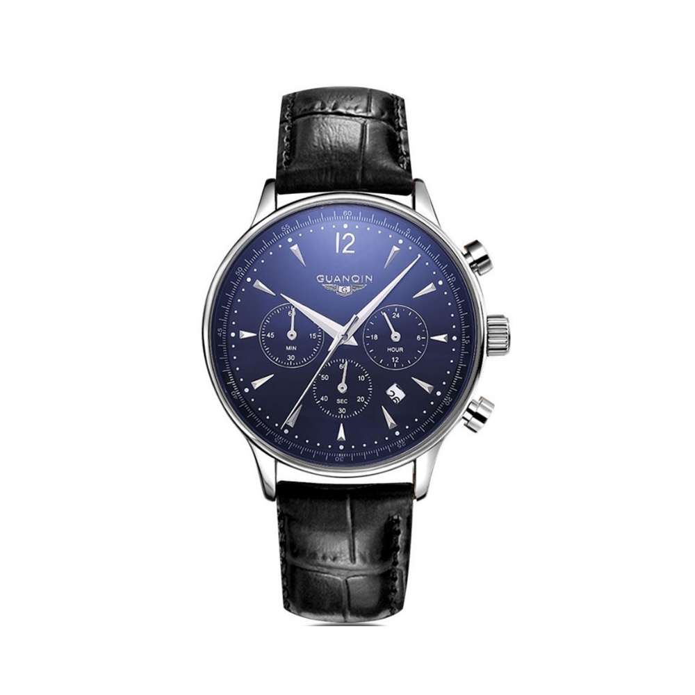 

Часы Guanqin Silver-Blue-Black GQ001 CL