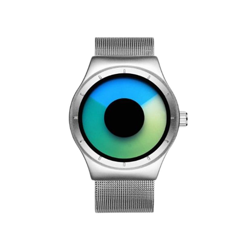 

Часы Guanqin Silver-GreenBlue-Silver GS19043 CS
