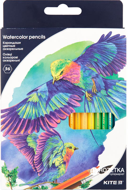 

Карандаши цветные акварельные Kite Птицы 36 цветов (K18-1052)