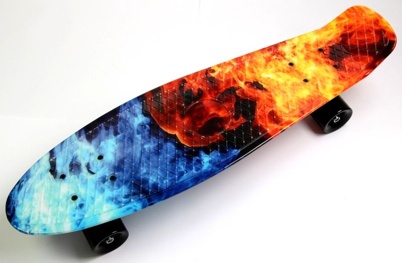 

Penny Board Nickel 27" "Fire and Ice".