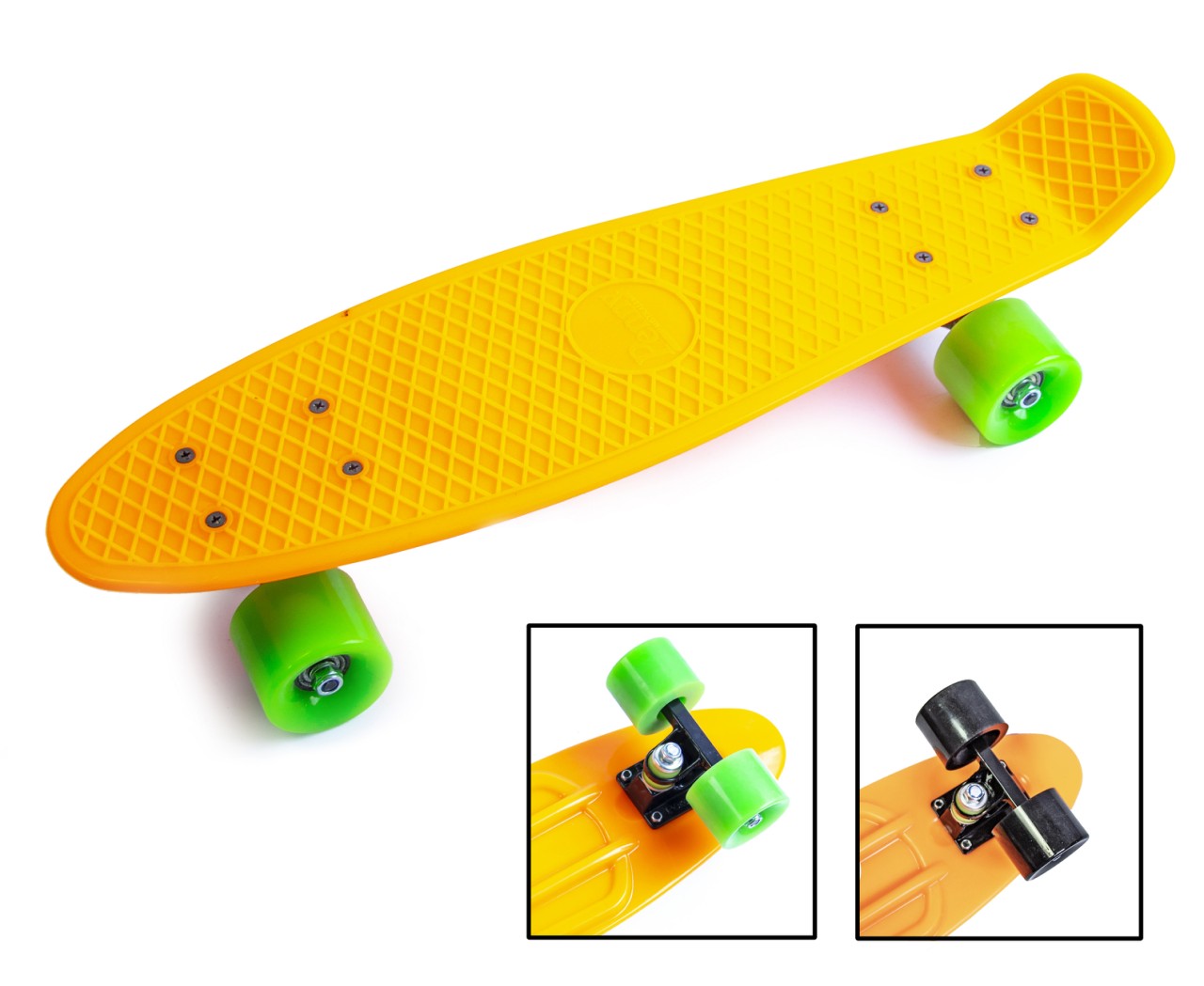 

Penny Board. Оранжевый цвет. Матовые колеса.