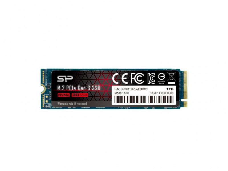 Silicon Power P34A80 2TB M.2 2280 PCIe 3.0 x4 NAND TLC