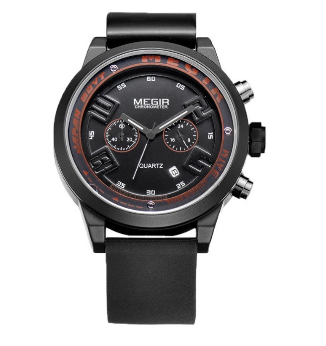

Мужские часы Megir 2008 black-red