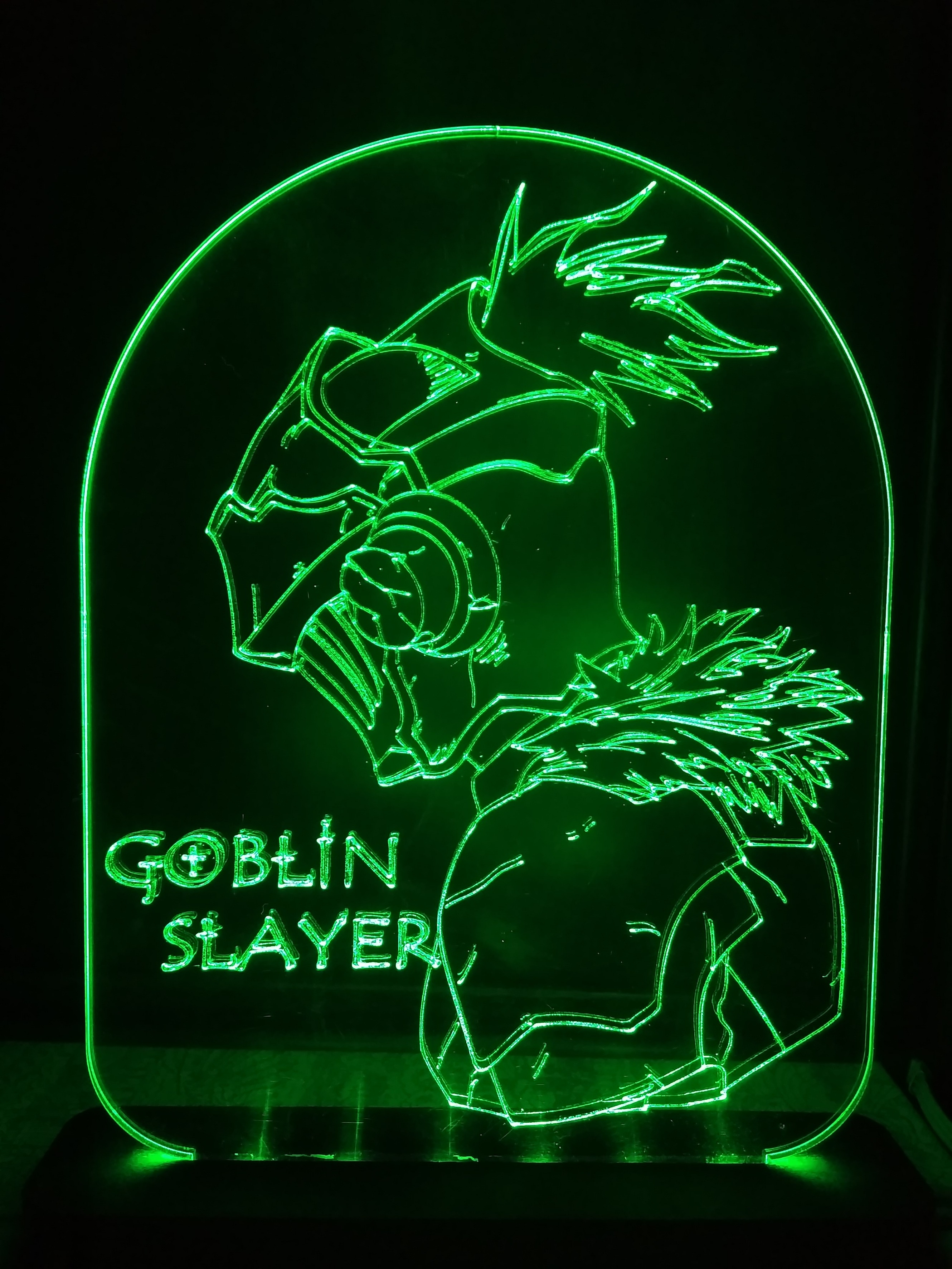

3D світильник-нічник Zayaka Вбивця Гоблінів Убийца гоблинов Goblin Slayer Аніме Зелений 951