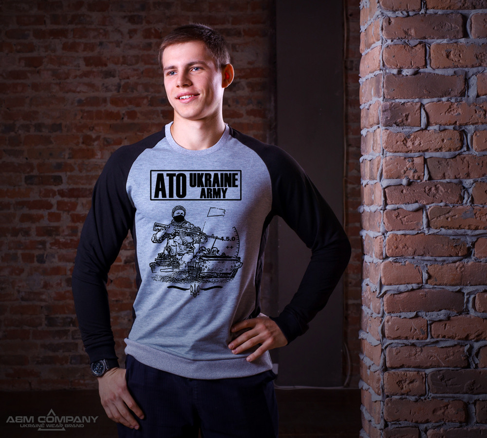 

Реглан A&M с принтом АТО 52 Серый