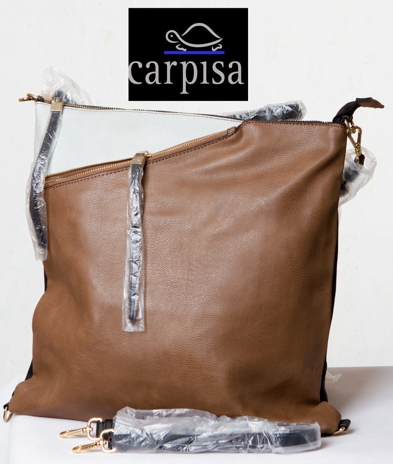 

Элегантная женская сумка Carpisa 200115 40Х40Х6cm Braun Black