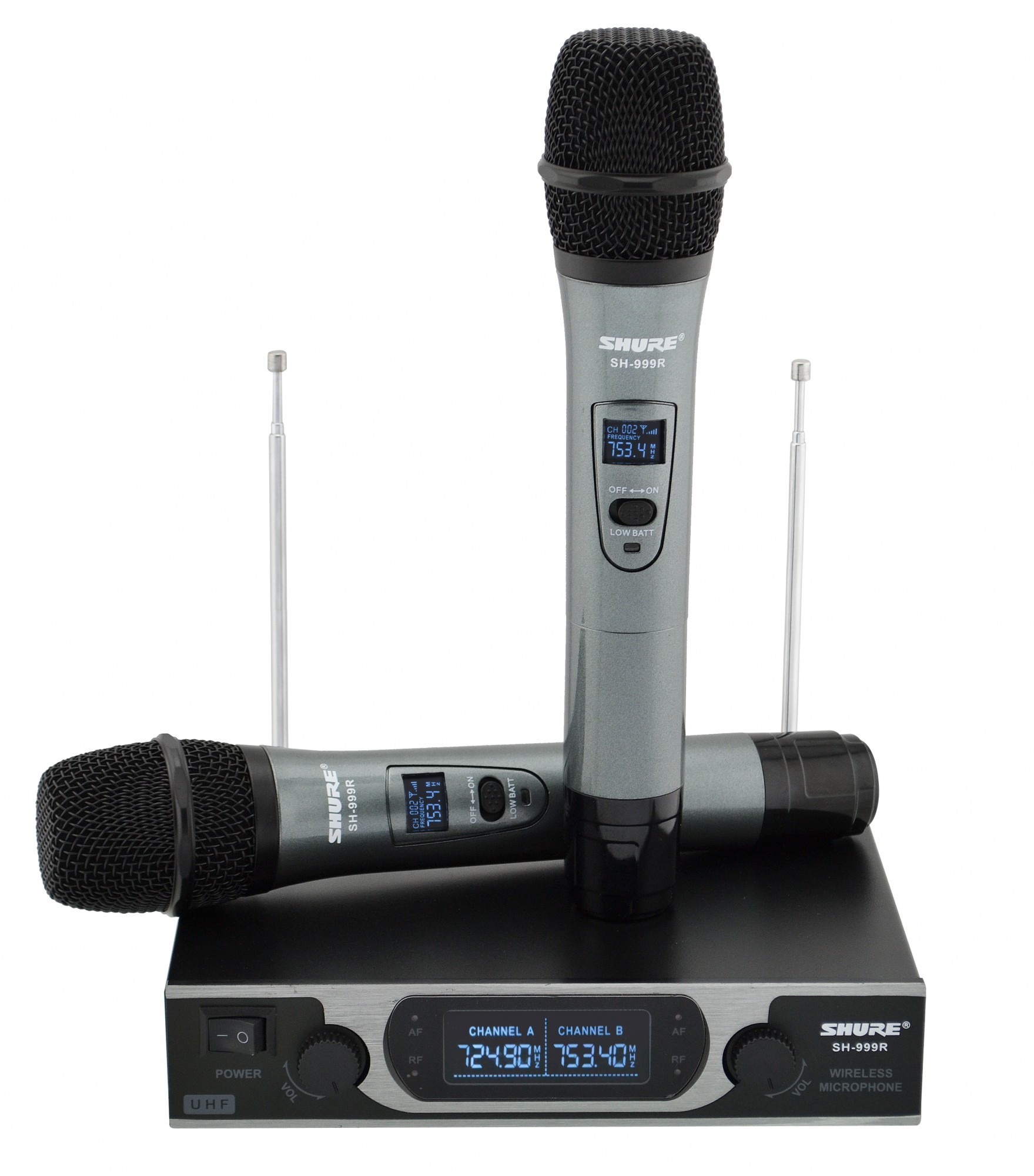 

Радиосистема Shure SH-999R, база, 2 микрофона + Кейс (14166)