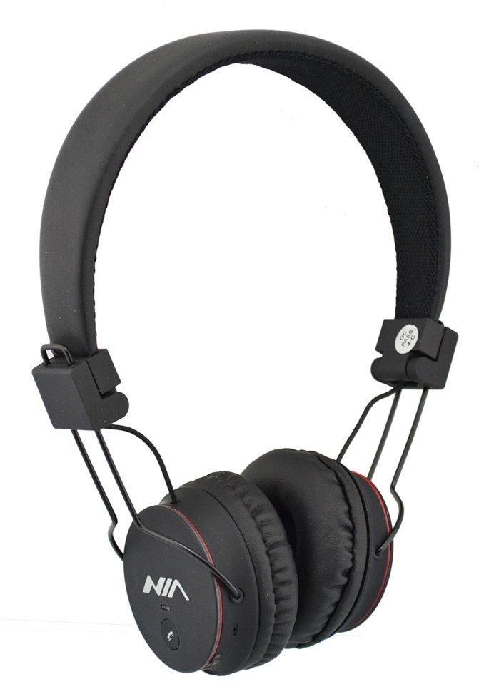 

Беспроводные Bluetooth стерео наушники NIA X2 с МР3 и FM Black