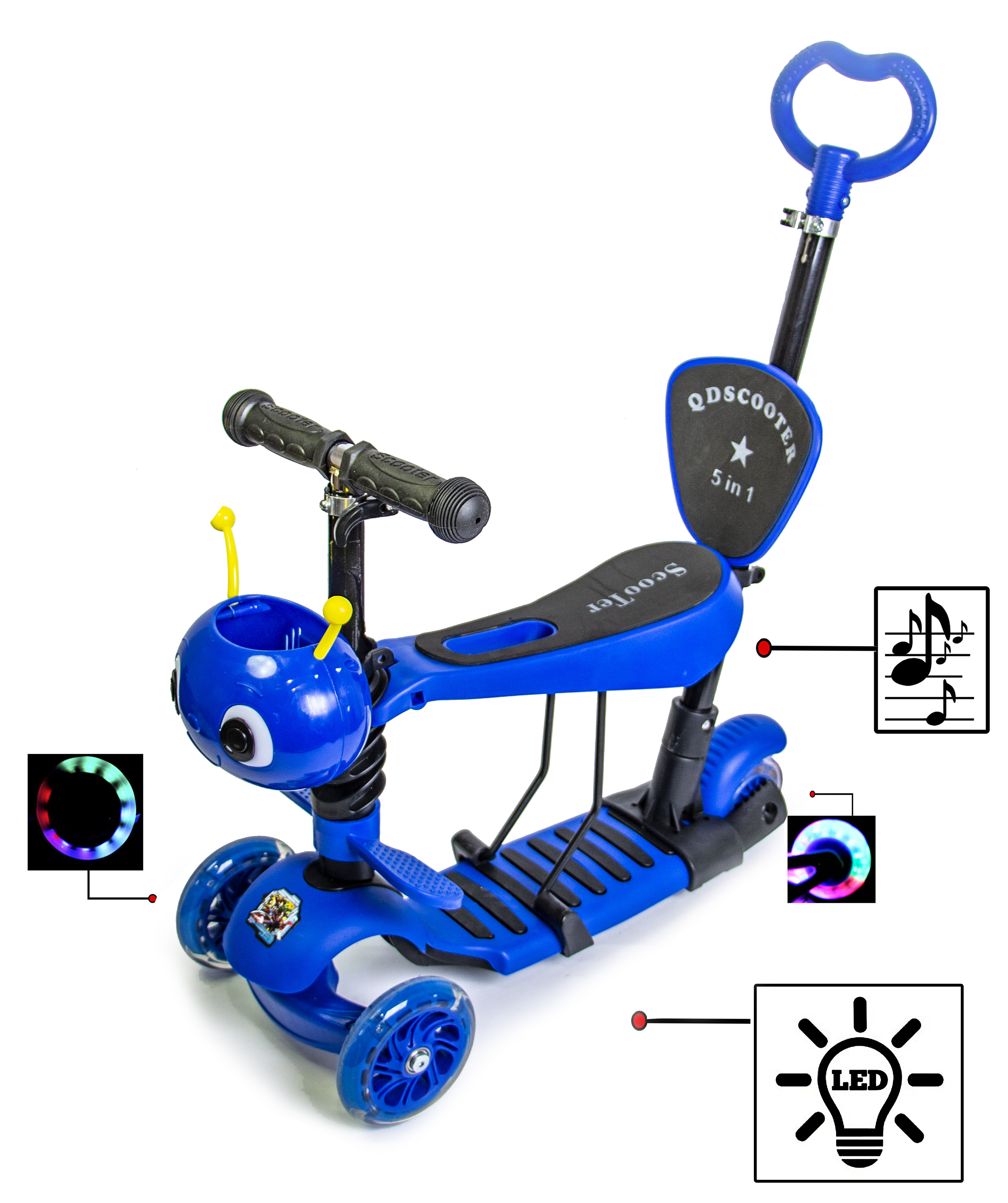 

Детский самокат Scale Sports Голубой 000050099