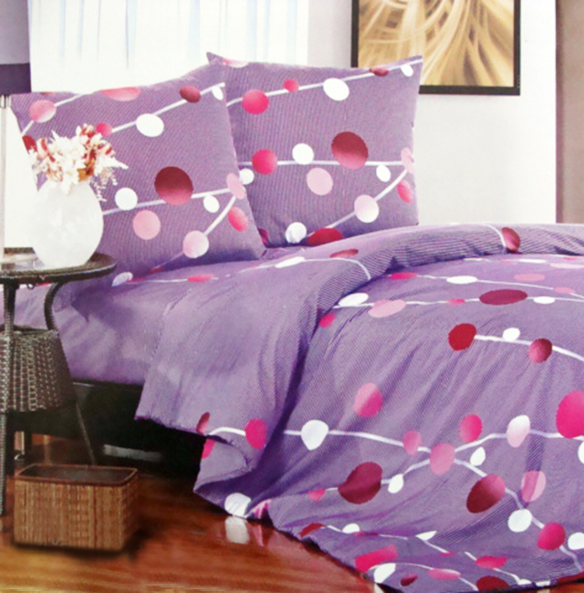 

Комплект постельного белья (1666) Elway 160х220 см (2шт) Фиолетовый 000045445
