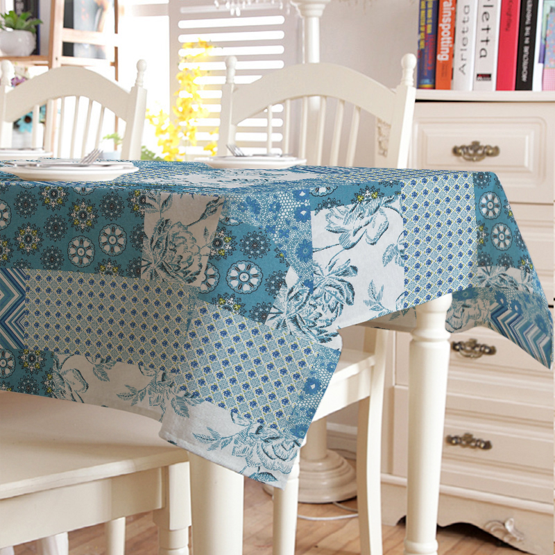 

Скатерть на стол (8468) Time Textile 160x240 см Голубой 000046654
