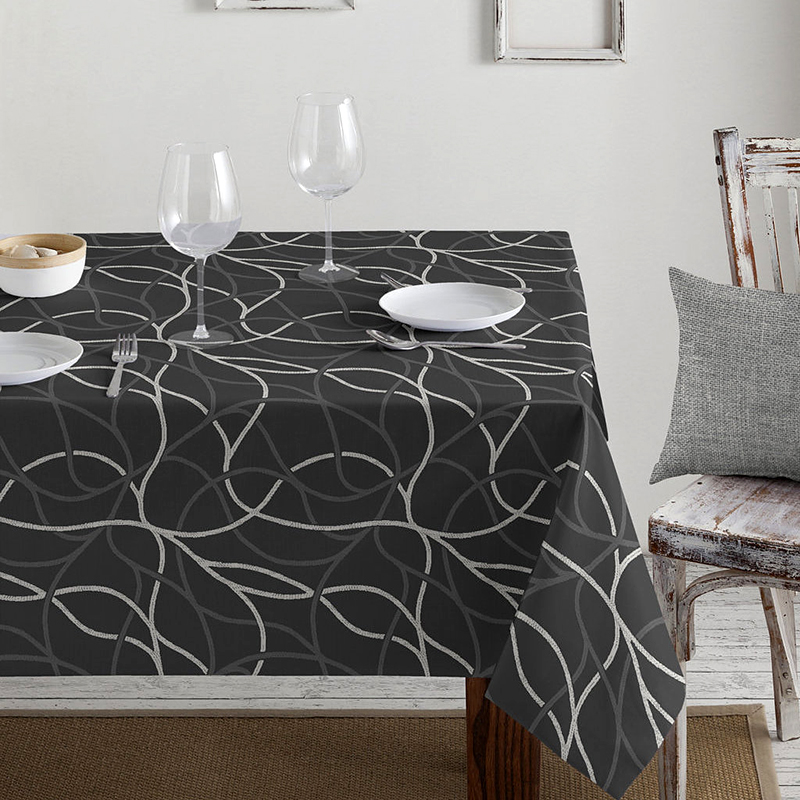 

Скатерть на стол (7665) Time Textile 140x140 см Черный 000046153