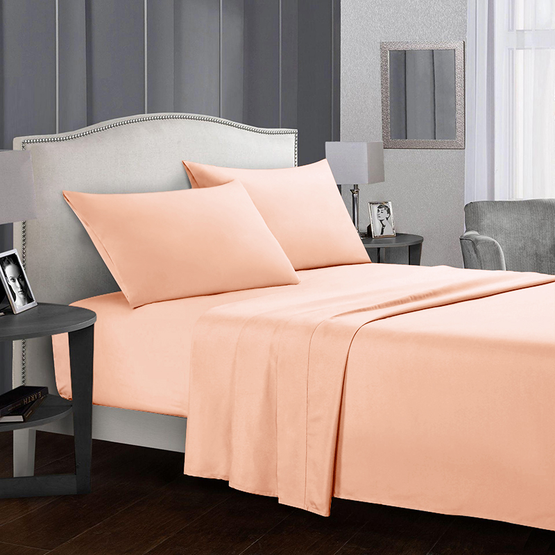 

Комплект постельного белья (9631) Time Textile 180x220 см Персиковый 000045262