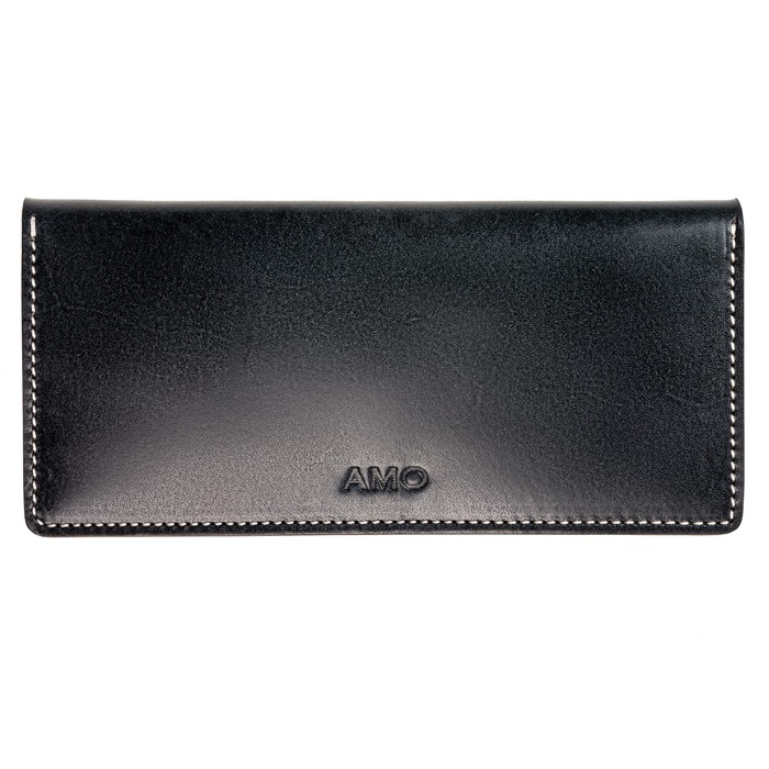 

Кошелёк AMO ACCESSORI AMOf2048-1black горизонтальный, Чёрный