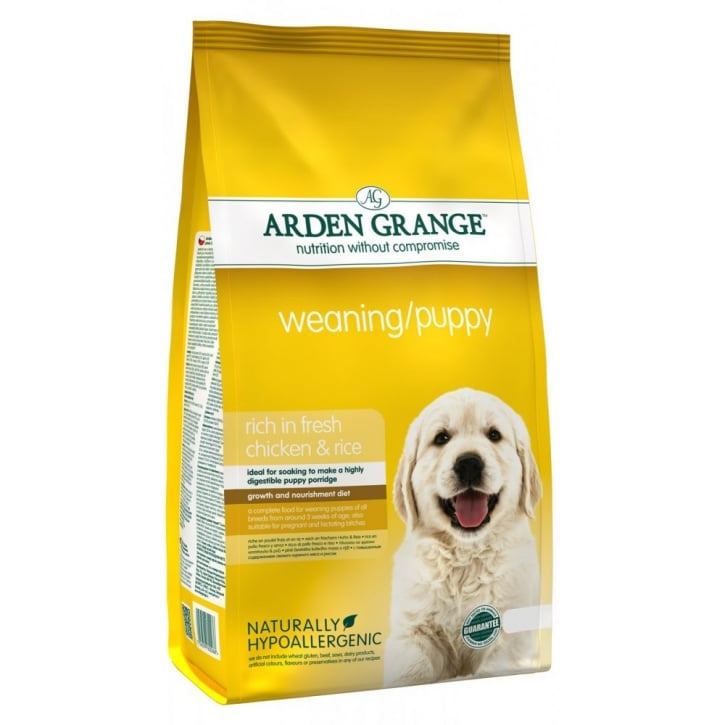 

Сухой корм Arden Grange Weaning Puppy для щенков от 3 недель до 12 месяцев и кормящих сук со свежей курицей и рисом 2 кг (AG600286)