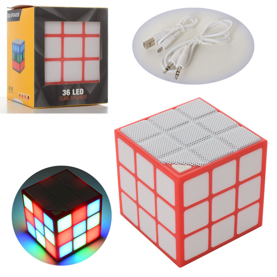 

Детская колонка CUBE SPEAKER Красный куб с подсветкой, bluetooth, USB R91077-SB72