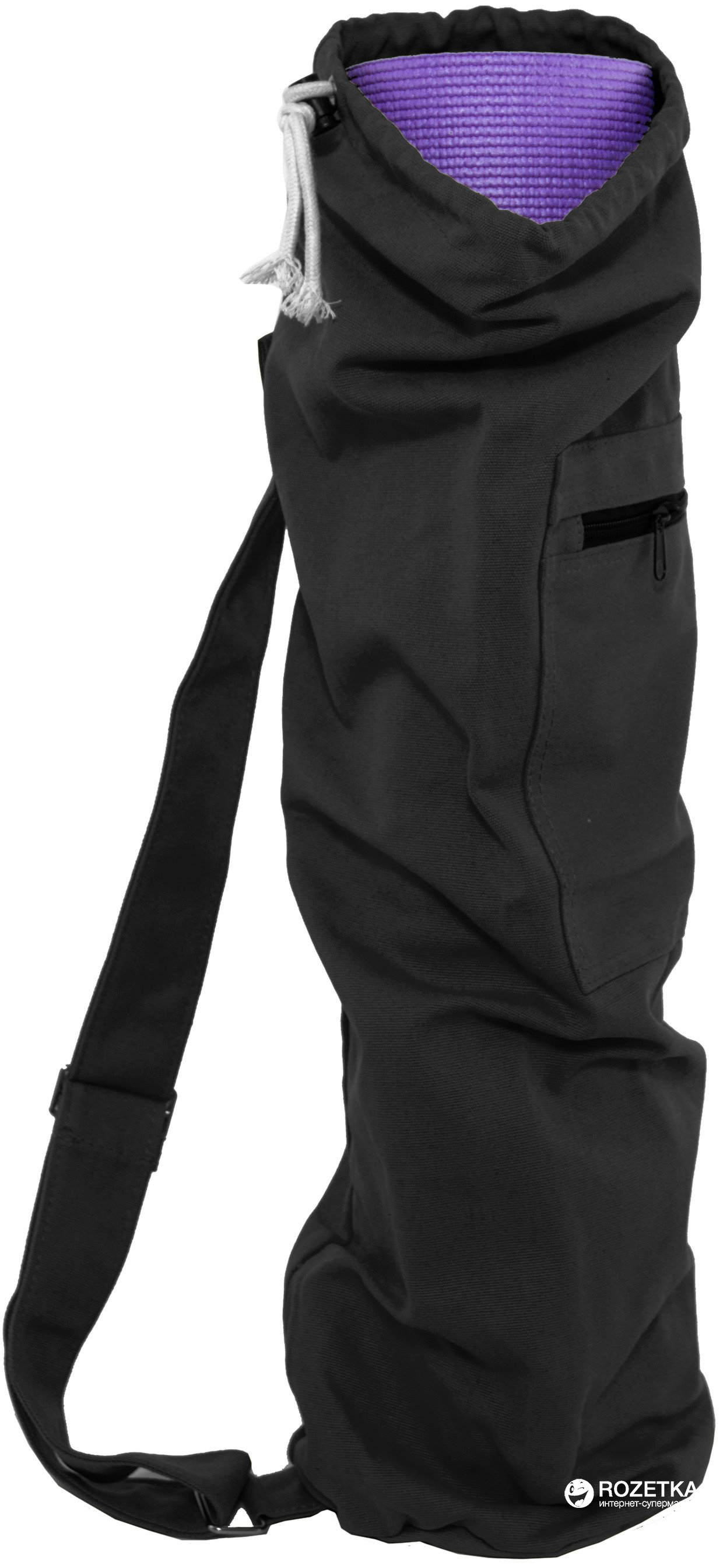

Сумка для коврика ProSource Yoga Mat Bag with Side Pocket Черная (PS-2030)