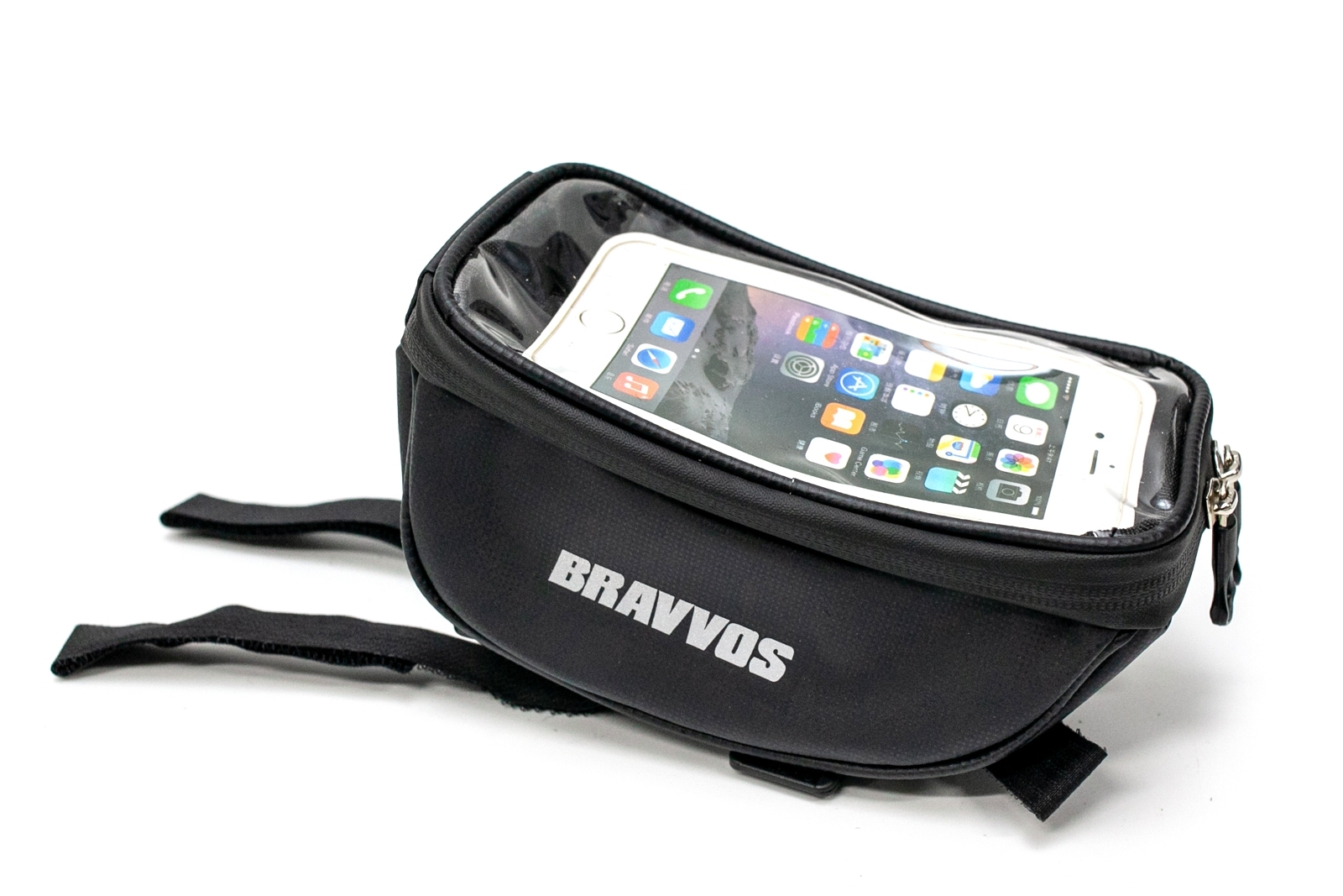 

Велосумка с оделением под смартфон черный BRAVVOS CT-002