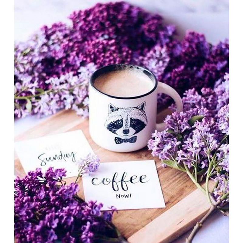 

Картины по номерам Лавка Чудес Сирень и кофе 40 х 50 см (LC40052)